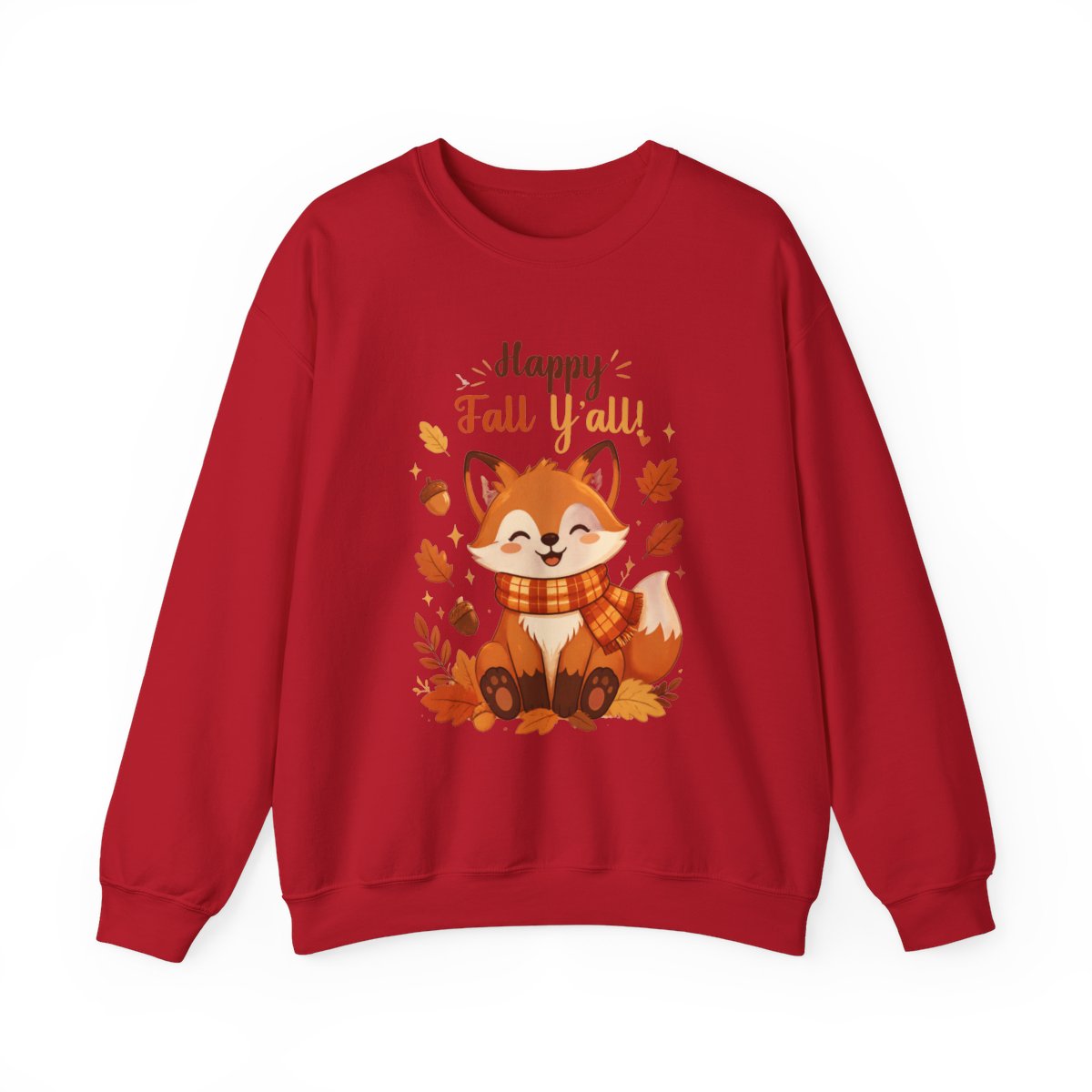 HAPPY FALL YALL FOX Unisex Heavy Blend™ Crewneck Sweatshirt