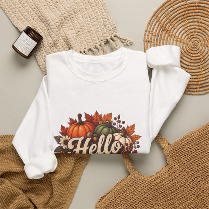 HELLO FALL PUMPKINS Unisex Heavy Blend™ Crewneck Sweatshirt