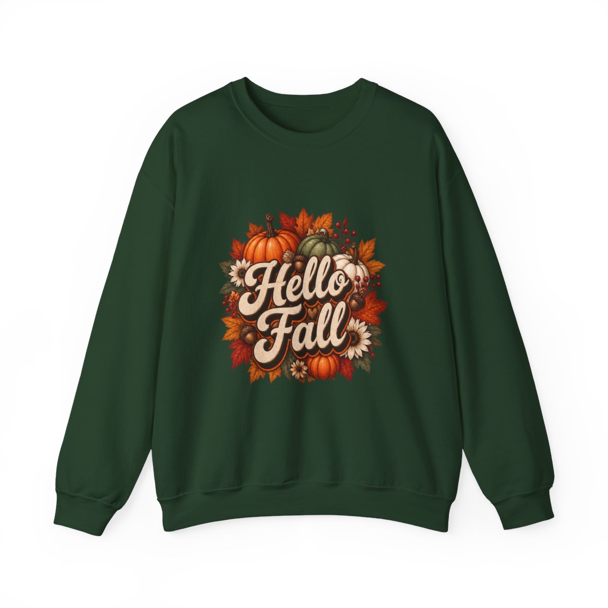 HELLO FALL PUMPKINS Unisex Heavy Blend™ Crewneck Sweatshirt