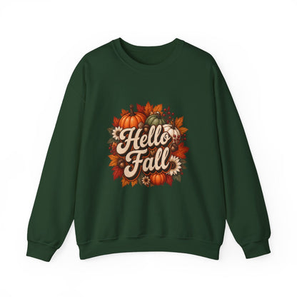 HELLO FALL PUMPKINS Unisex Heavy Blend™ Crewneck Sweatshirt