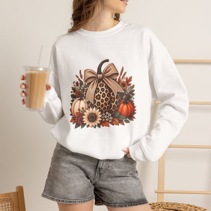 LEOPARD PUMPKIN Unisex Heavy Blend™ Crewneck Sweatshirt
